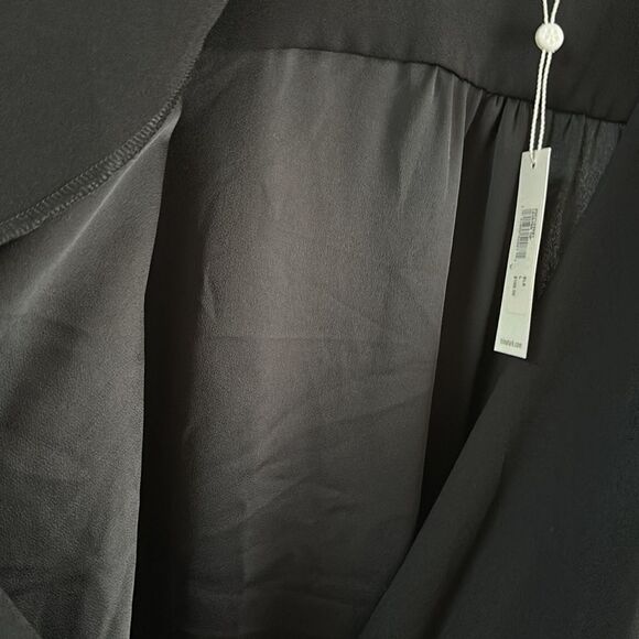 Trina turk Lauryn Flowy Drape Surplice Top Size L shorter front Side - Picture 6 of 12